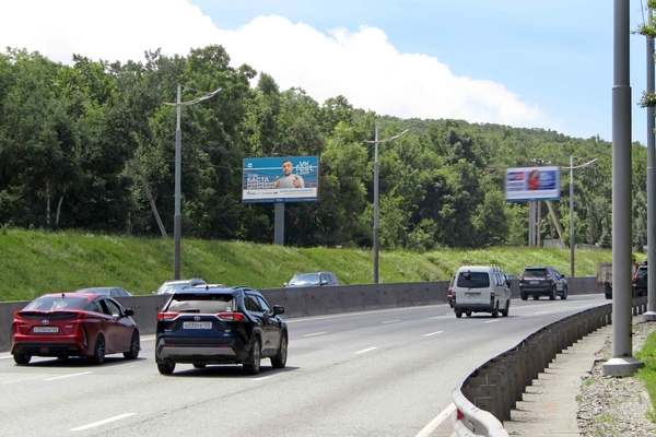 Фотография рекламного носителя, тип: Билборд 3x6, адрес: Маковского ул., д.30в, поз.2, Владивосток, Приморский край, Россия. Сторона Б №359169