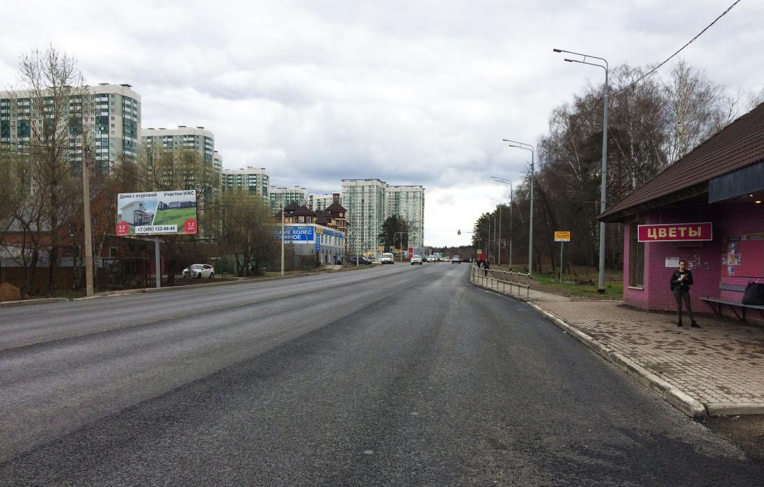 Фотография рекламного носителя, тип: Билборд 3x6, адрес: Волоколамское ш., 27 750м, Красногорск, Московская область, Россия. Сторона Б №658287