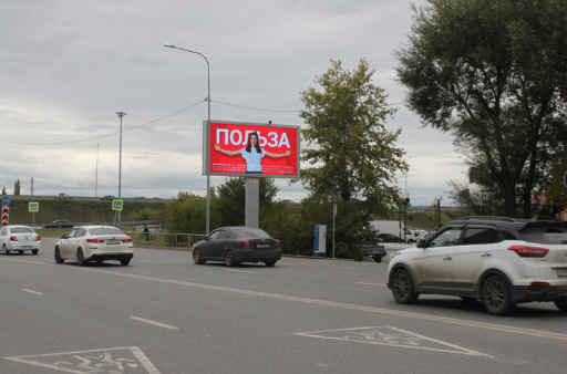 Фотография рекламного носителя, тип: Билборд 3x6, адрес: Червишевский тр-т., д.90, Тюмень, Тюменская область, Россия. Сторона A1-A10 №953909