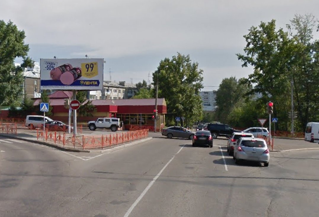 Фотография рекламного носителя, тип: Билборд 3x6, адрес: Байкальская ул., кафе Лена, Иркутск, Иркутская область, Россия. Сторона Б №1078857