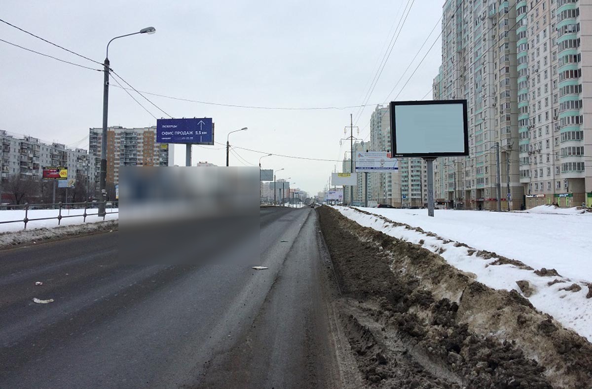 Фотография рекламного носителя, тип: Ситиборд 2.7x3.7, адрес: Комсомольский пр-т., д.8/2, Люберцы, Московская область, Россия. Сторона A №836833