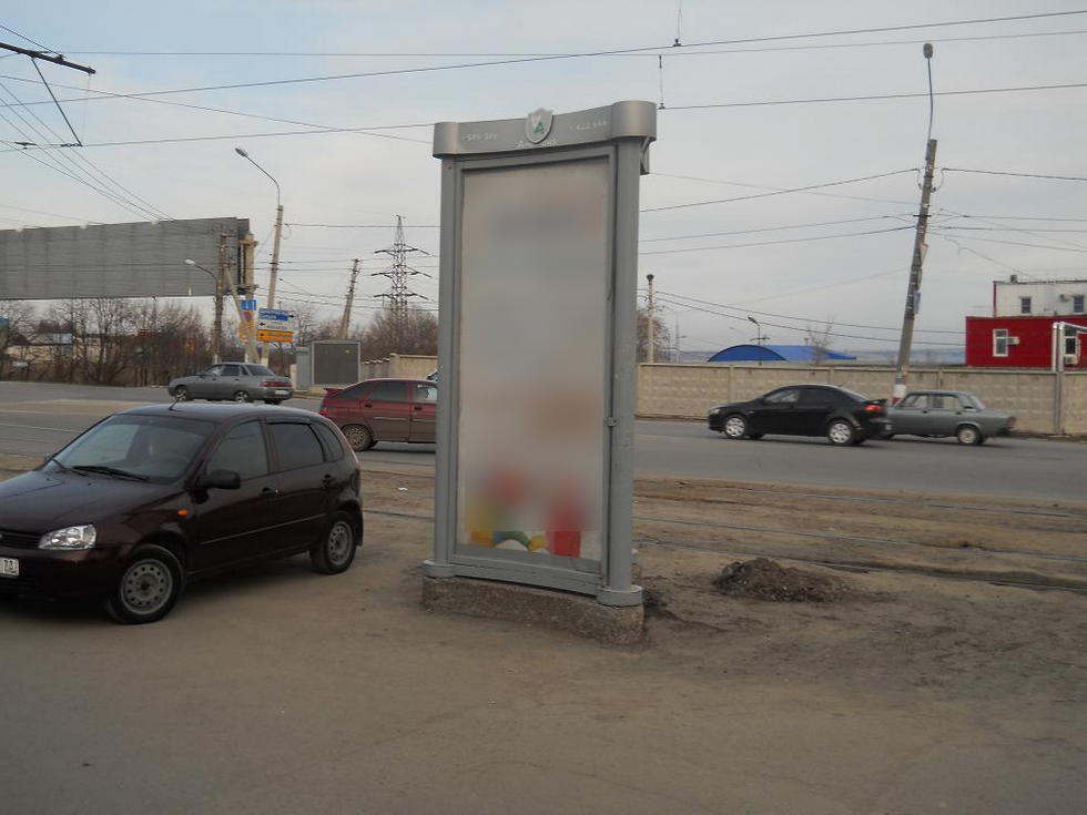 Фотография рекламного носителя, тип: Пиллар 3x1.4, адрес: Кирова ул., д.2, Ульяновск, Ульяновская область, Россия. Сторона А3 №1027719