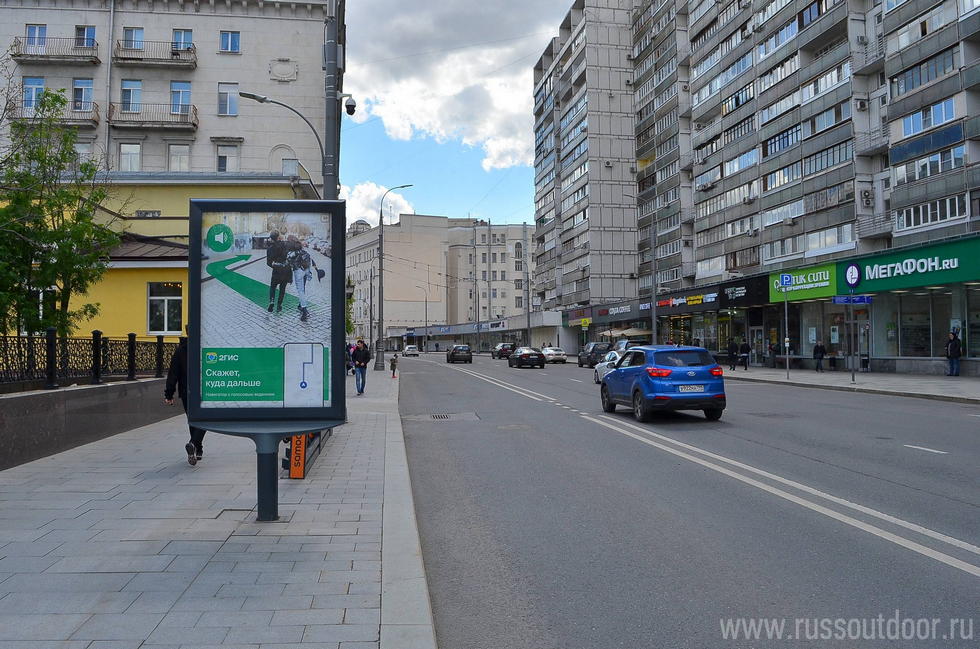 Фотография рекламного носителя, тип: Ситиформат 1.8x1.2, адрес: Полянка Б. ул., д.39, стр.1, Москва, Россия. Сторона A1-A4 №858912