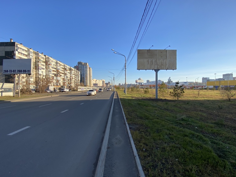 Фотография рекламного носителя, тип: Билборд 3x6, адрес: Авиаторов ул. Х Светлогорский пер., д.23, поз.2, Красноярск, Красноярский край, Россия. Сторона Б №779806