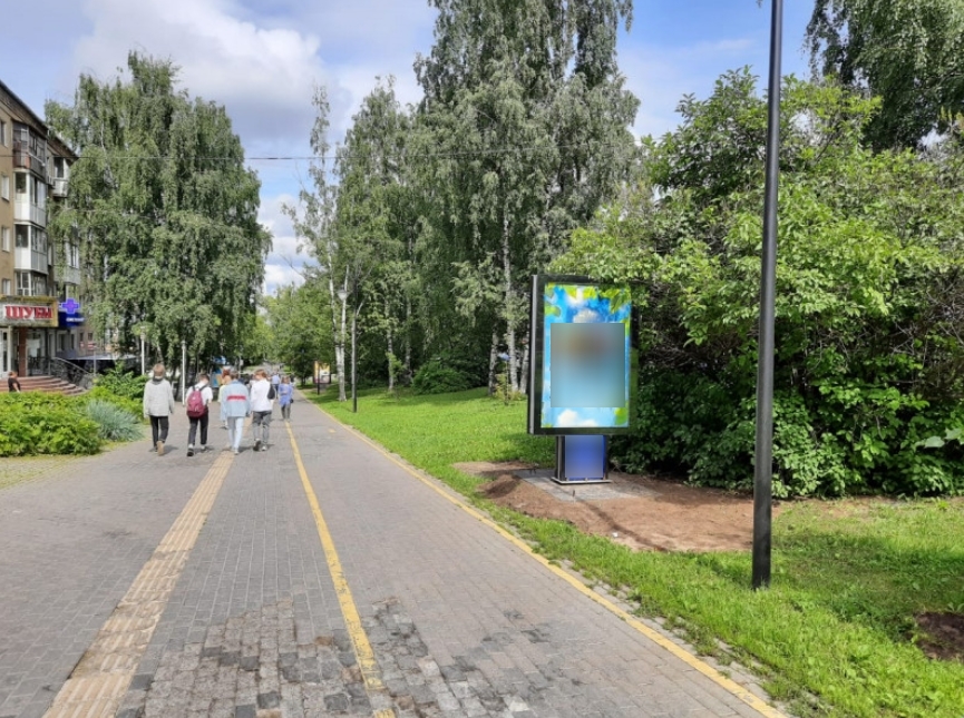 Фотография рекламного носителя, тип: Ситиформат 1.8x1.2, адрес: Пушкинская ул., д.235, Ижевск, Республика Удмуртия, Россия. Сторона A1-A5 №859096