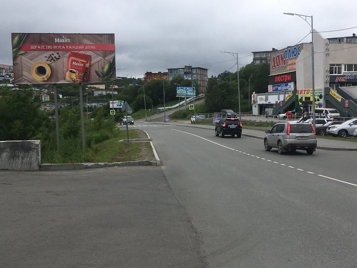 Фотография рекламного носителя, тип: Билборд 3x6, адрес: Звездная ул., д.26, Петропавловск-Камчатский, Камчатский край, Россия. Сторона Б №777420