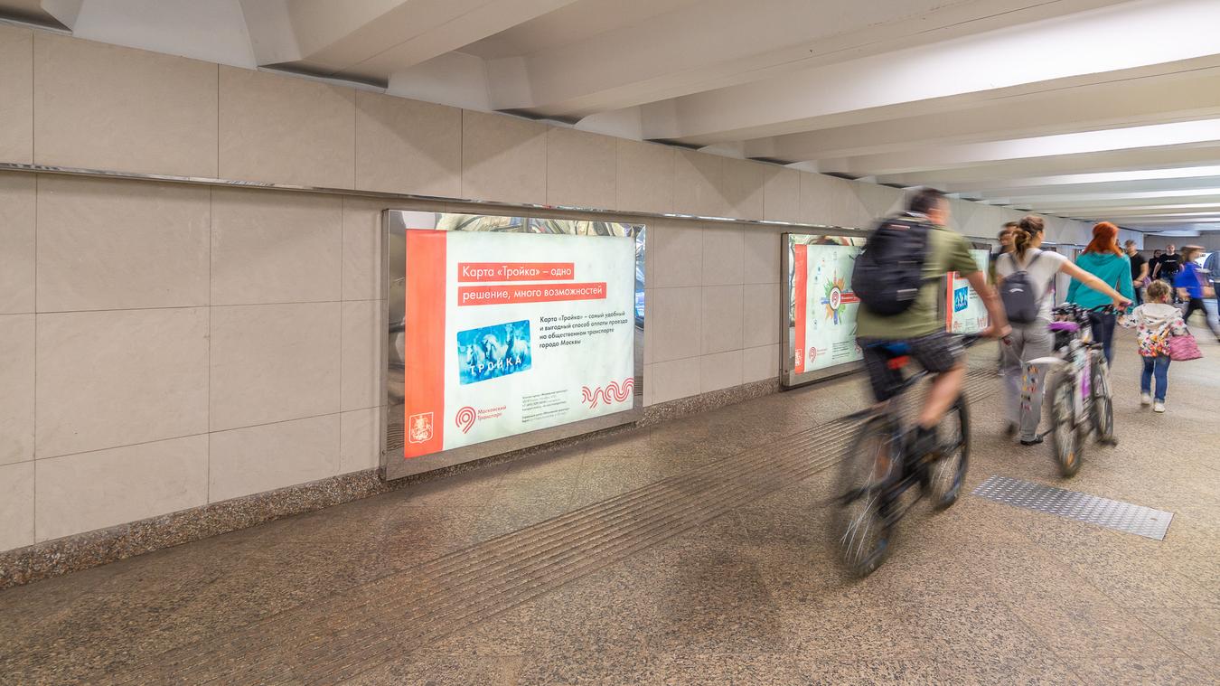 Фотография рекламного носителя, тип: Лайтбокс, адрес: Станция метро «Сходненская», линия Таганско-Краснопресненская, Москва, Россия. Сторона/вариант 13 №821894