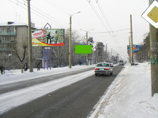 Фотография рекламного носителя, тип: Билборд 3x6, адрес: Новобульварная ул. Х Красноармейская ул., Чита, Забайкальский край, Россия. Сторона B №568690