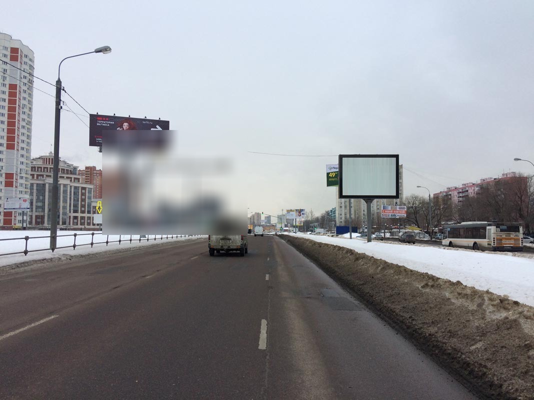 Фотография рекламного носителя, тип: Ситиборд 2.7x3.7, адрес: Комсомольский пр-т., д.8/2, Люберцы, Московская область, Россия. Сторона B №768738