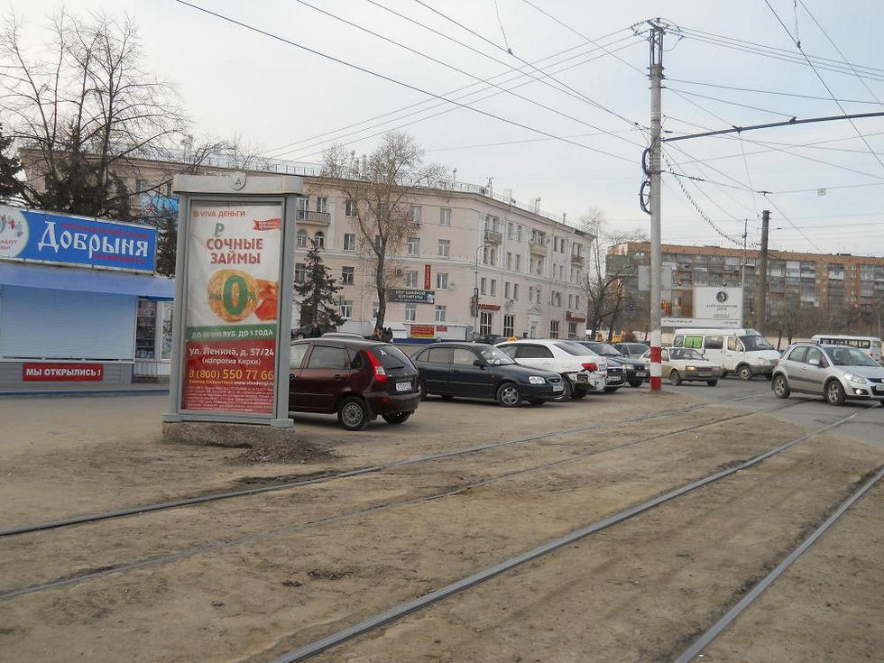 Фотография рекламного носителя, тип: Пиллар 3x1.4, адрес: Кирова ул., д.2, Ульяновск, Ульяновская область, Россия. Сторона А2 №1027718