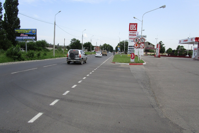 Фотография рекламного носителя, тип: Билборд 3x6, адрес: Келермесское ш., поз.1, Майкоп, Республика Адыгея, Россия. Сторона Б №1088061