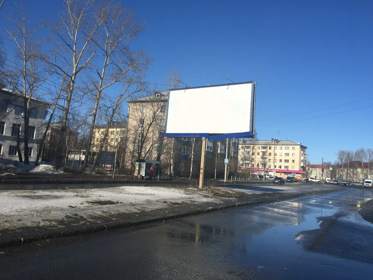 Фотография рекламного носителя, тип: Билборд 3x6, адрес: Ломоносова ул. Х Гагарина ул., Архангельск, Архангельская область, Россия. Сторона B №765784