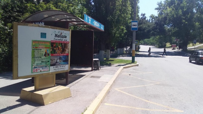 Фотография рекламного носителя, тип: Уличный информационный стенд, адрес: Героев Десантников ул., д.23, Новороссийск, Краснодарский край, Россия. Сторона 2А0 №1072080