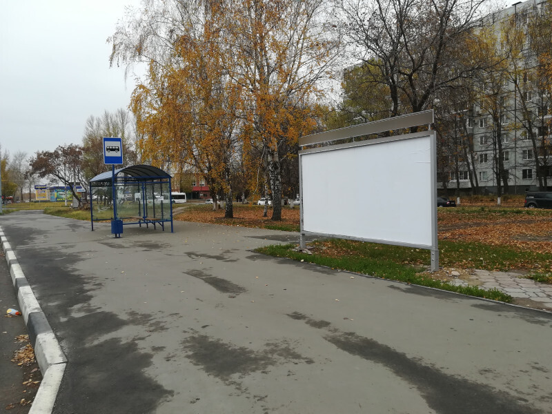 Фотография рекламного носителя, тип: Афиша 1.75x1.8, адрес: Юбилейная ул., ООТ «Комплексное общежитие №1», поз.2, Тольятти, Самарская область, Россия. Сторона A1 №1094176