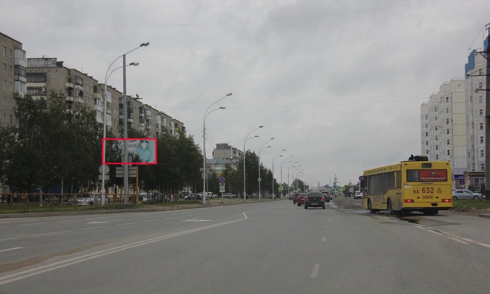 Фотография рекламного носителя, тип: Билборд 3x6, адрес: Ханты-Мансийская ул., д.35, Нижневартовск, Ханты-Мансийский автономный округ – Югра, Россия. Сторона Б №676289