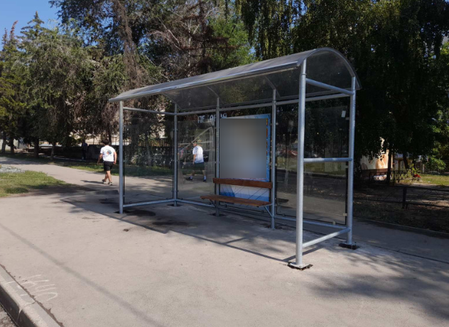 Фотография рекламного носителя, тип: Остановка 1.8x1.2, адрес: Советской Армии ул., д.25 Х Гагарина ул., Самара, Самарская область, Россия. Сторона В1 №1080774