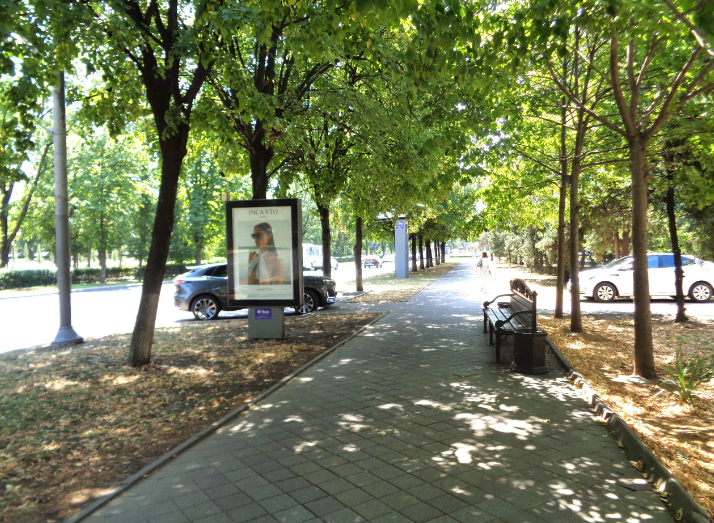 Фотография рекламного носителя, тип: Ситиформат 1.8x1.2, адрес: Красная ул. Х Нефтяников ш., д.1, поз.2, Краснодар, Краснодарский край, Россия. Сторона А №458664