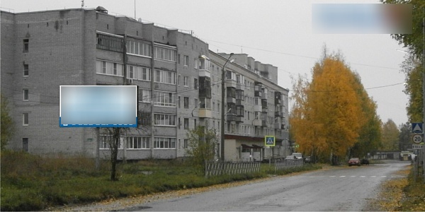 Фотография рекламного носителя, тип: Билборд 3x6, адрес: Солунина ул., д.2, Сегежа, Республика Карелия, Россия. Сторона Б №1002306