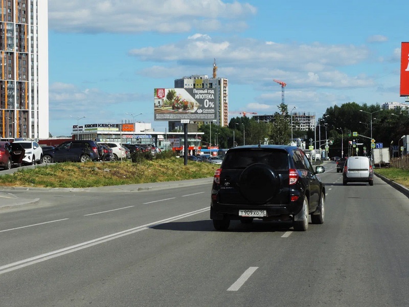 Фотография рекламного носителя, тип: Билборд 3x6, адрес: Волгоградская ул., д.18, Екатеринбург, Свердловская область, Россия. Сторона B №774261