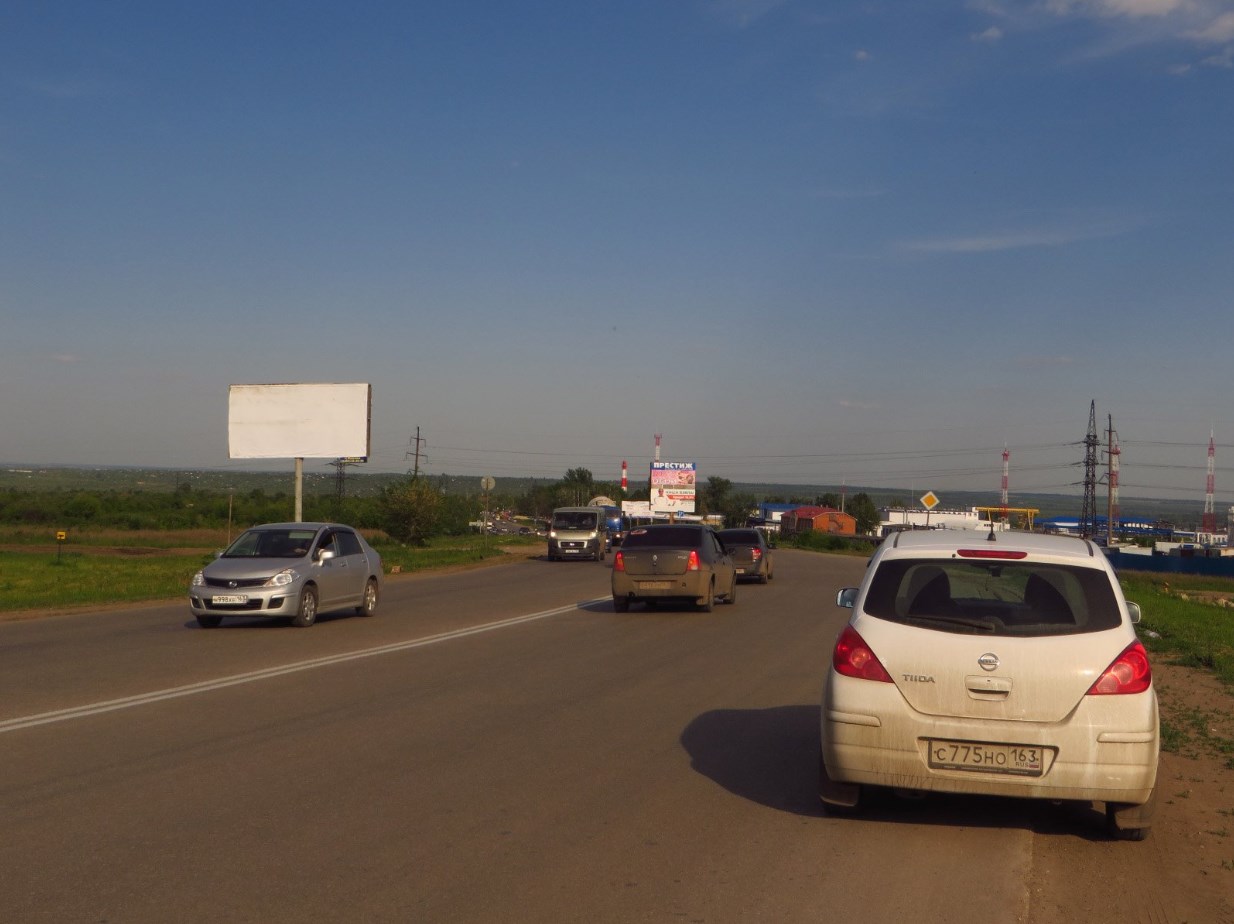 Фотография рекламного носителя, тип: Билборд 3x6, адрес: Шоссейная ул., 980м от пересечения с Киевской ул., Новокуйбышевск, Самарская область, Россия. Сторона В №661835
