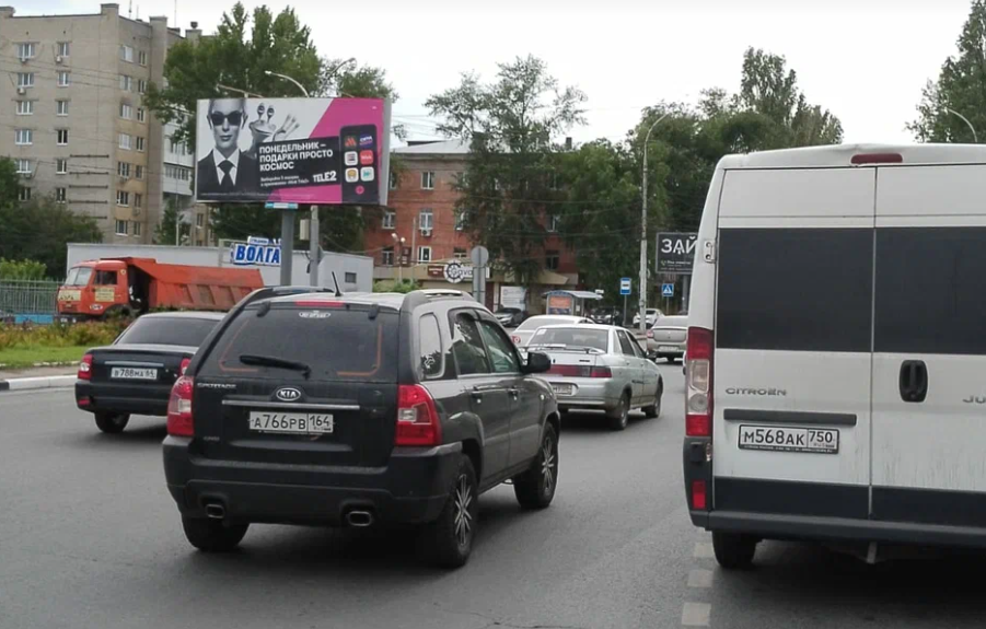 Фотография рекламного носителя, тип: Билборд 3x6, адрес: Энтузиастов пр-т., Стадион Волга, Саратов, Саратовская область, Россия. Сторона A1 №554388