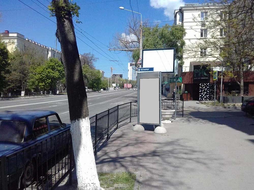 Фотография рекламного носителя, тип: Пилон, адрес: Козлова ул., д.72/1 Х Буденновский пр-т., Ростов-на-Дону, Ростовская область, Россия. Сторона А №943728