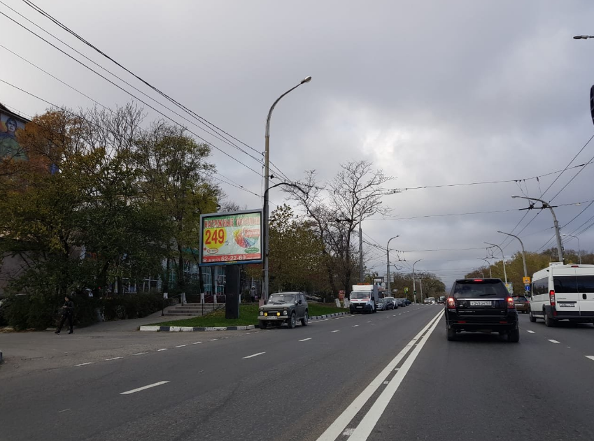 Фотография рекламного носителя, тип: Ситиборд 2.7x3.7, адрес: Анапское ш. Х Луначарского ул., д.2, поз.2, Новороссийск, Краснодарский край, Россия. Сторона Б №587620