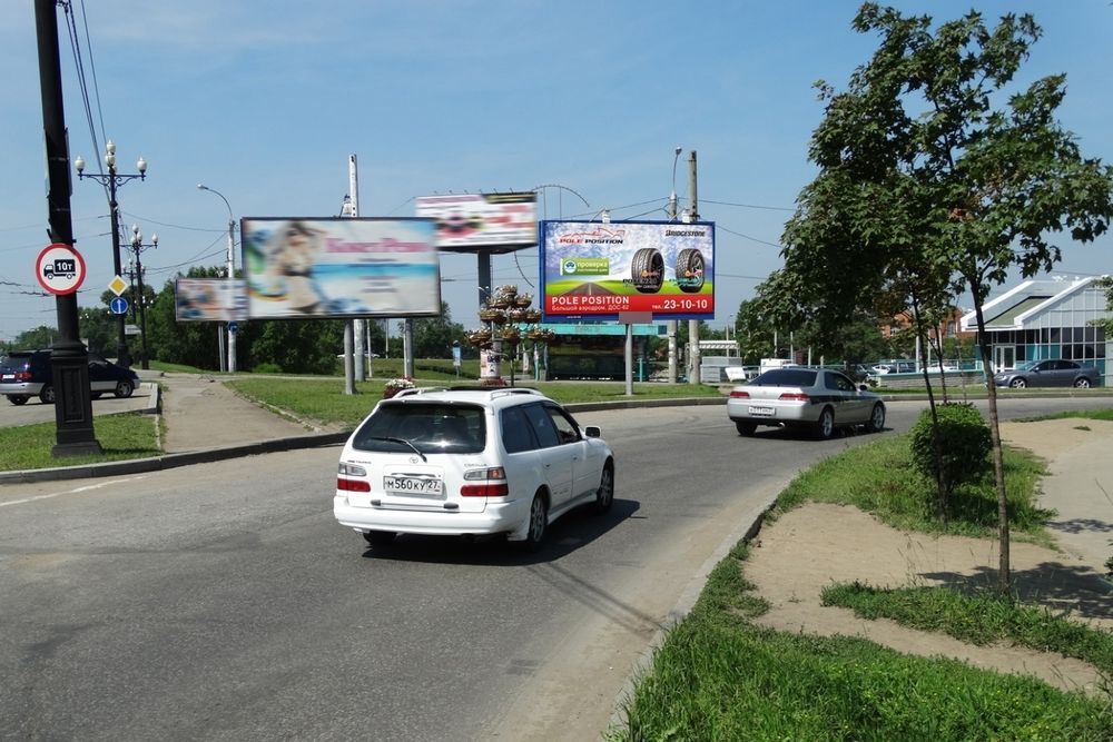 Фотография рекламного носителя, тип: Билборд 3x6, адрес: К.Маркса ул. Х Большая ул., Хабаровск, Хабаровский край, Россия. Сторона А №328127