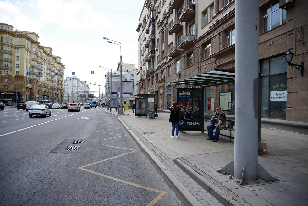 Фотография рекламного носителя, тип: Остановка 1.8x1.2, адрес: Мира пр-т., ост. Рижский вокзал, поз.3, Москва, Россия. Сторона А №334975