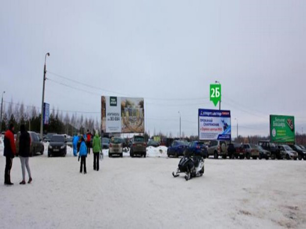 Фотография рекламного носителя, тип: Билборд 3x6, адрес: Шуколово д., горнолыжный курорт Шуколово, поз.2, Московская область, Россия. Сторона Б №543854