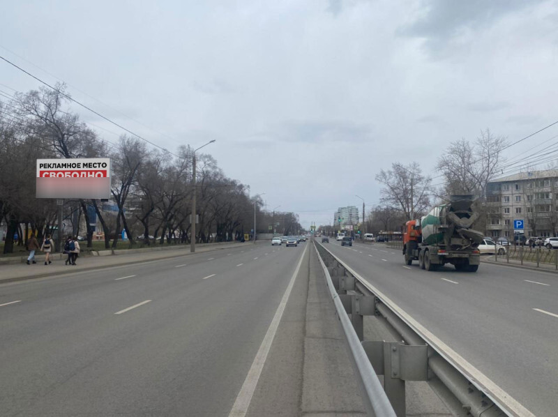 Фотография рекламного носителя, тип: Билборд 3x6, адрес: Металлургов ул., д.12, Красноярск, Красноярский край, Россия. Сторона Б №779862