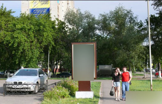 Фотография рекламного носителя, тип: Ситиформат 1.8x1.2, адрес: Красный путь ул., третий от Айсберга, Омск, Омская область, Россия. Сторона Б №420901