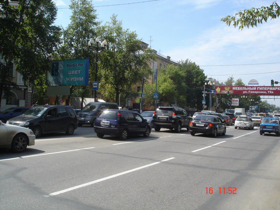 Фотография рекламного носителя, тип: Билборд 3x6, адрес: Ленина ул. Х Постышева ул., Хабаровск, Хабаровский край, Россия. Сторона B №482492