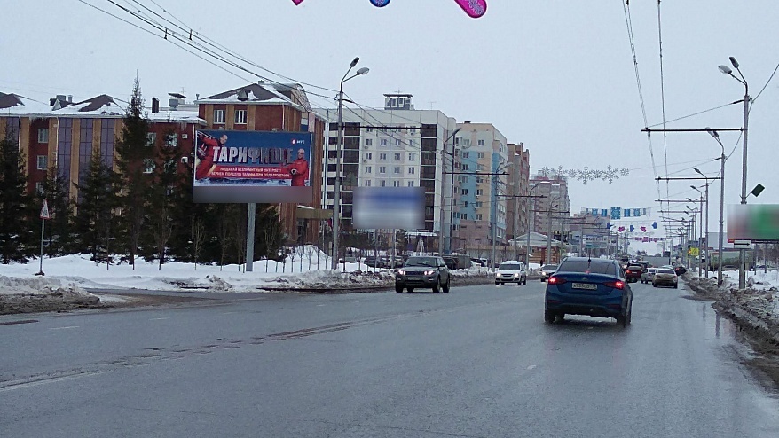 Фотография рекламного носителя, тип: Билборд 3x6, адрес: Ленина ул., д.123, Альметьевск, Республика Татарстан, Россия. Сторона B №457430