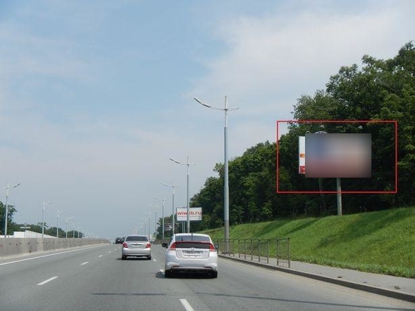 Фотография рекламного носителя, тип: Билборд 3x6, адрес: Маковского ул., д.73, поз.3, Владивосток, Приморский край, Россия. Сторона А №1056758