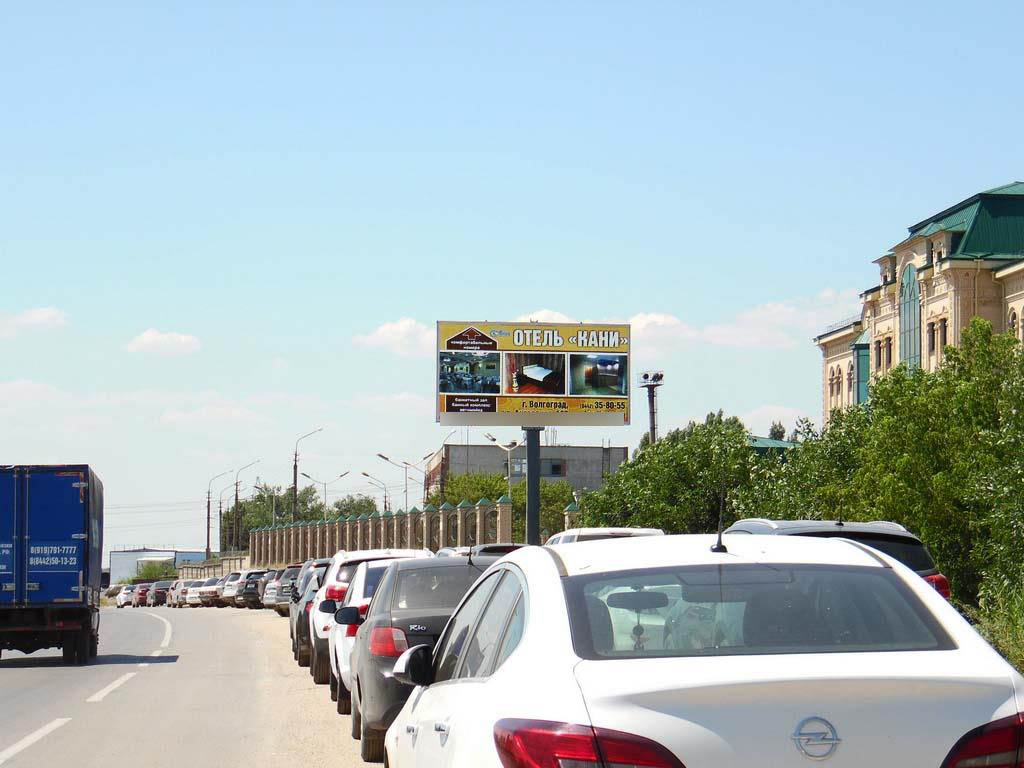 Фотография рекламного носителя, тип: Билборд 3x6, адрес: 3-я продольная ул. Х Лесогорская ул., поз.1, Волгоград, Волгоградская область, Россия. Сторона А №537782
