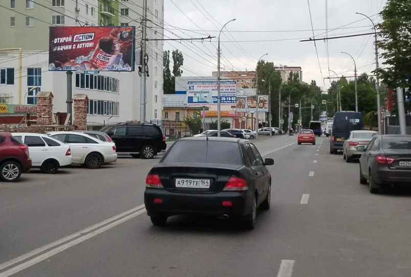 Фотография рекламного носителя, тип: Билборд 3x6, адрес: Чернышевского ул., д.110, Саратов, Саратовская область, Россия. Сторона В №717948