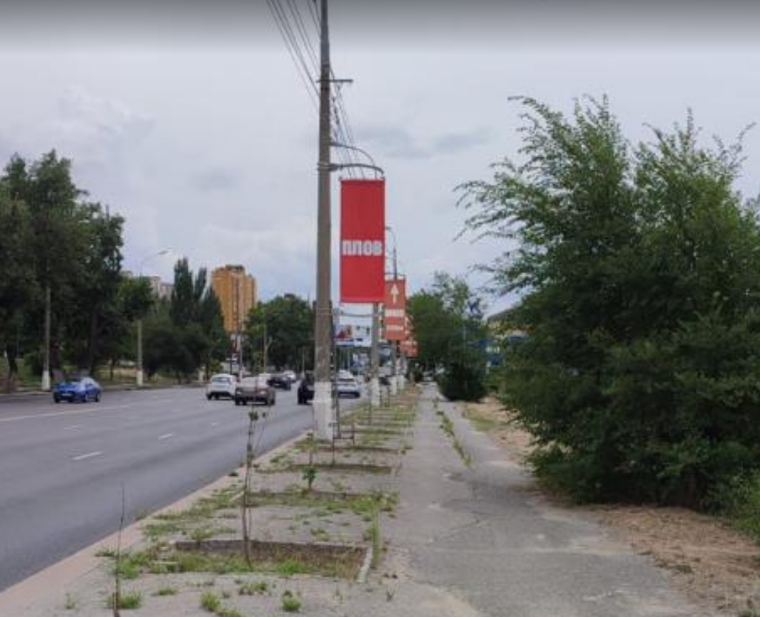 Фотография рекламного носителя, тип: Панель-кронштейн, адрес: Череповецкая ул., поз.1, Волгоград, Волгоградская область, Россия. Сторона А №1096243