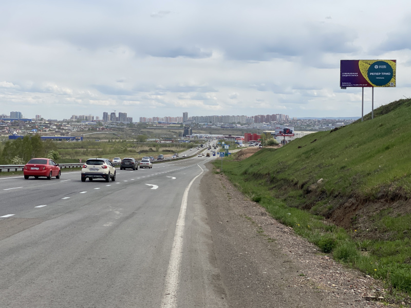 Фотография рекламного носителя, тип: Билборд 3x6, адрес: М53 фед. а/д, 9 000м до поста ДПС, Красноярск, Красноярский край, Россия. Сторона А №780185