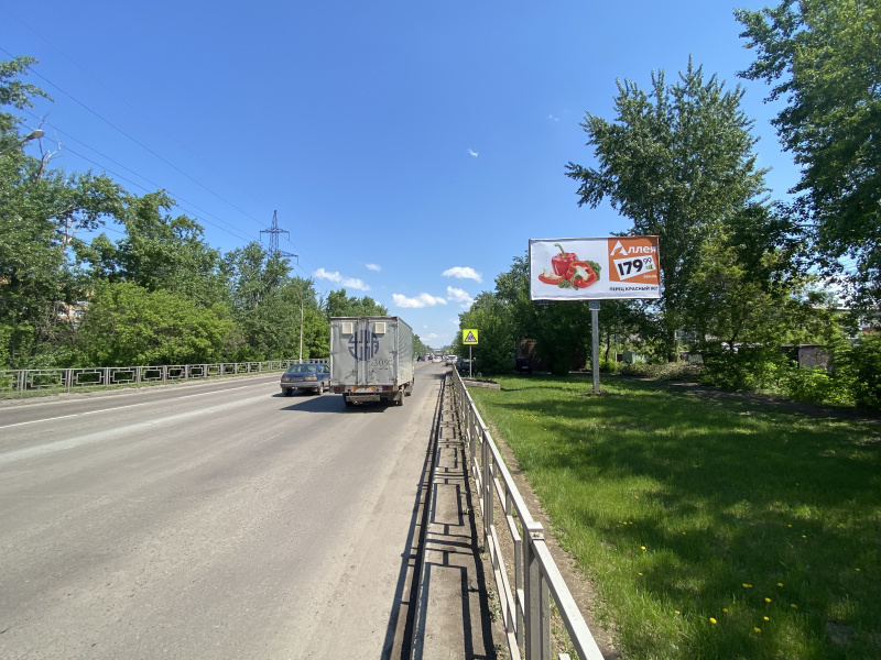 Фотография рекламного носителя, тип: Билборд 3x6, адрес: Волжская ул., д.51, Красноярск, Красноярский край, Россия. Сторона А №780163