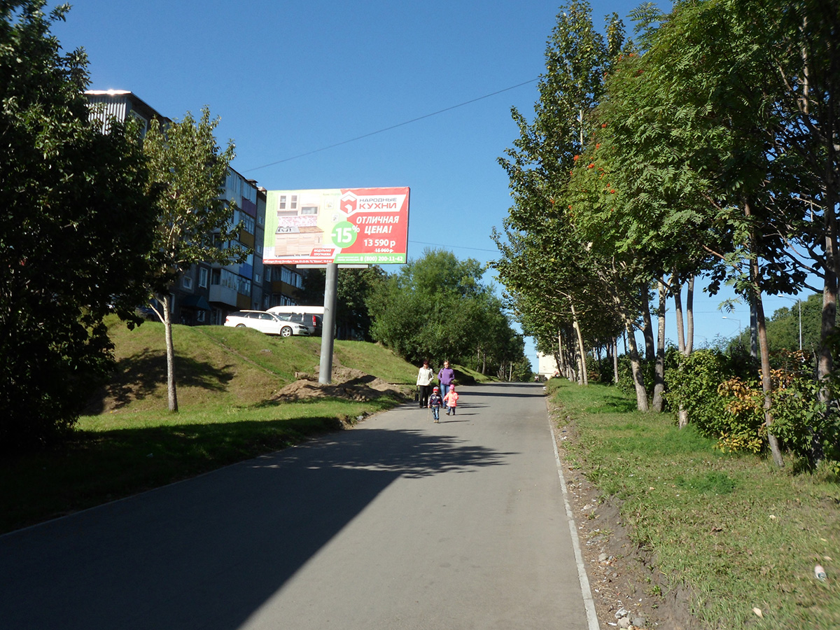 Фотография рекламного носителя, тип: Билборд 3x6, адрес: Победы пр-т., 25м от почтового отделения, Петропавловск-Камчатский, Камчатский край, Россия. Сторона B №993607