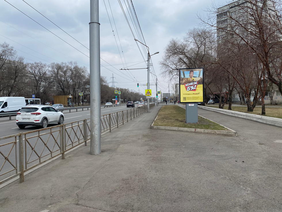 Фотография рекламного носителя, тип: Ситиформат 1.8x1.2, адрес: Металлургов ул., д.47, Красноярск, Красноярский край, Россия. Сторона А №1029766