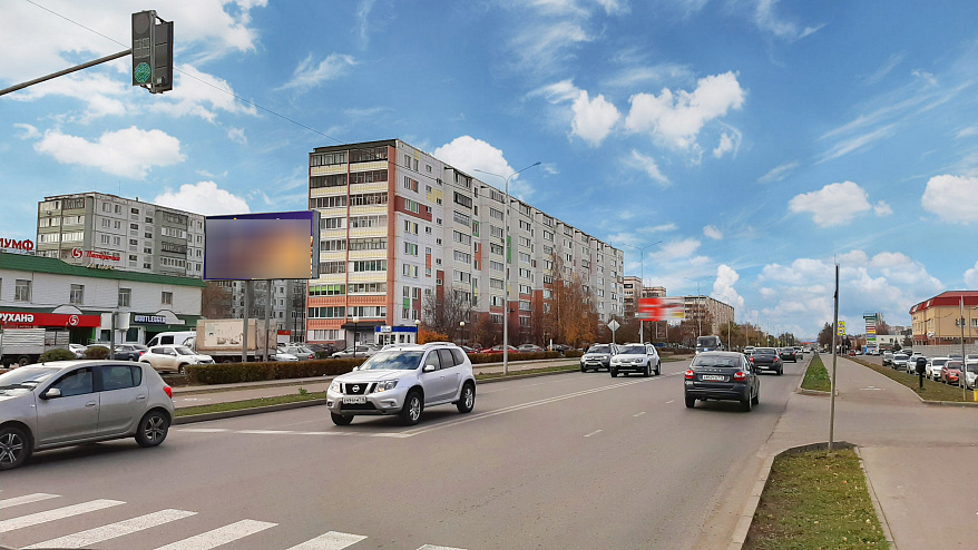 Фотография рекламного носителя, тип: Билборд 3x6, адрес: Советская ул. Х Сулеймановой ул., Альметьевск, Республика Татарстан, Россия. Сторона B №835511