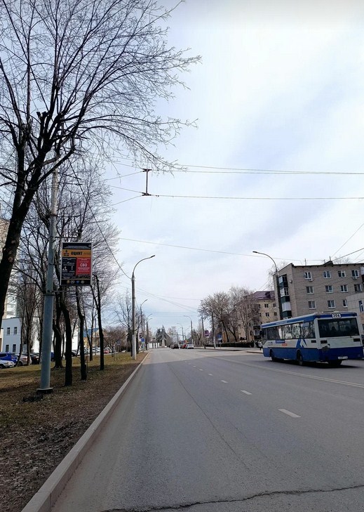 Фотография рекламного носителя, тип: Панель-кронштейн, адрес: Космонавтов ул., поз.2, Липецк, Липецкая область, Россия. Сторона 20 Б №1051833