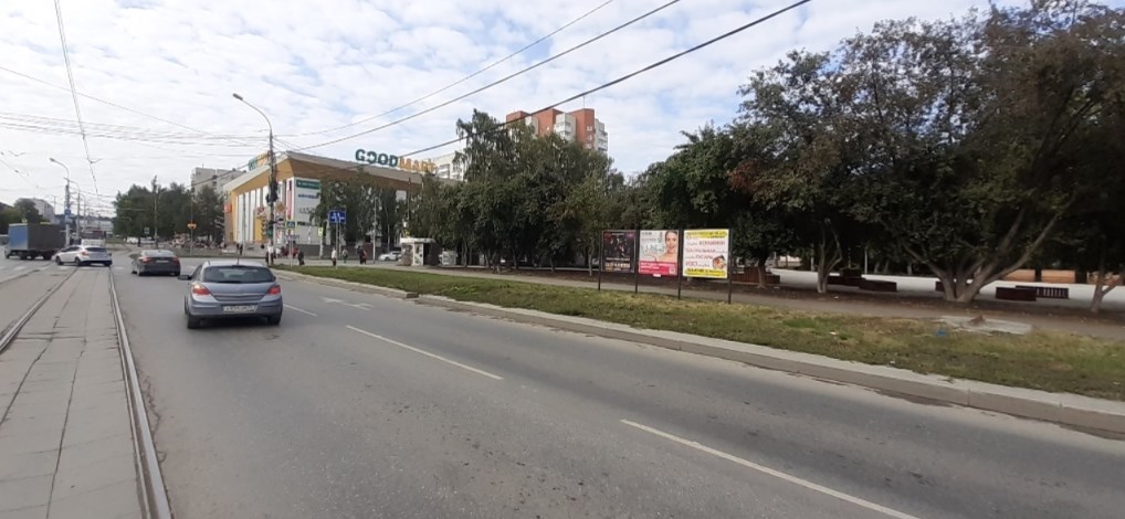 Фотография рекламного носителя, тип: Уличный информационный стенд, адрес: Белореченская ул. X Шаумяна ул., поз.1, Екатеринбург, Свердловская область, Россия. Сторона А3 №1088620