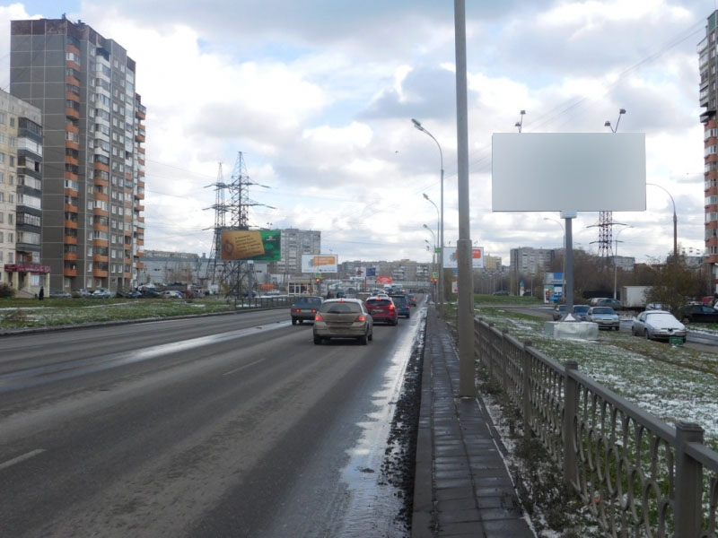 Фотография рекламного носителя, тип: Билборд 3x6, адрес: Таватуйская ул., д.1В, Екатеринбург, Свердловская область, Россия. Сторона А №606695