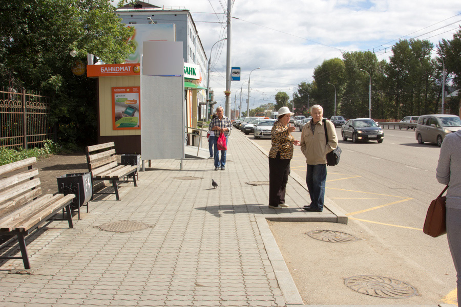 Фотография рекламного носителя, тип: Нестандартный ситиформат, адрес: Байкальская ул., ООТ Волжская, поз.2, Иркутск, Иркутская область, Россия. Сторона Б №509394