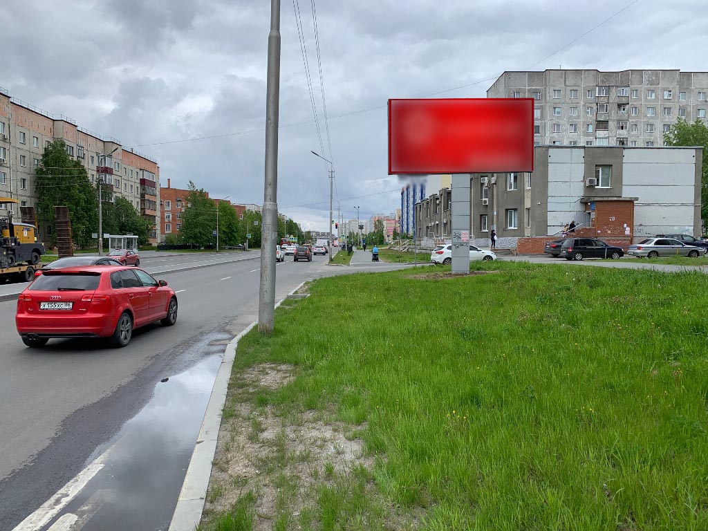 Фотография рекламного носителя, тип: Билборд 3x6, адрес: Геологическая ул., д.18, Сургут, Ханты-Мансийский автономный округ – Югра, Россия. Сторона А №960148