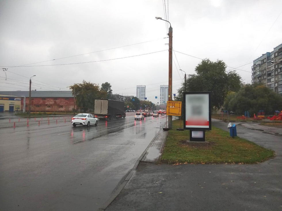 Фотография рекламного носителя, тип: Ситиформат 1.8x1.2, адрес: Труда ул., д.28, Челябинск, Челябинская область, Россия. Сторона А №1013679