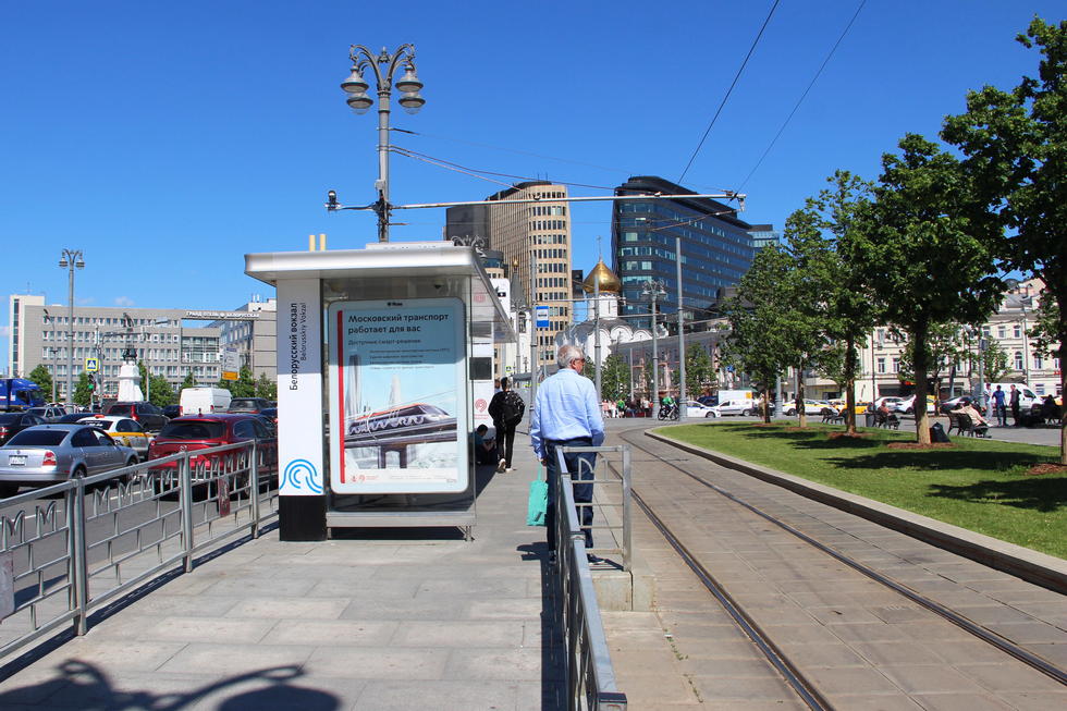 Фотография рекламного носителя, тип: Остановка 1.8x1.2, адрес: Тверской Заставы пл., д.5, Москва, Россия. Сторона Б №706831